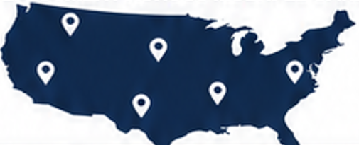 Map of United States showing deployment locations