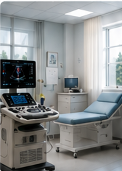 Physician office exam room