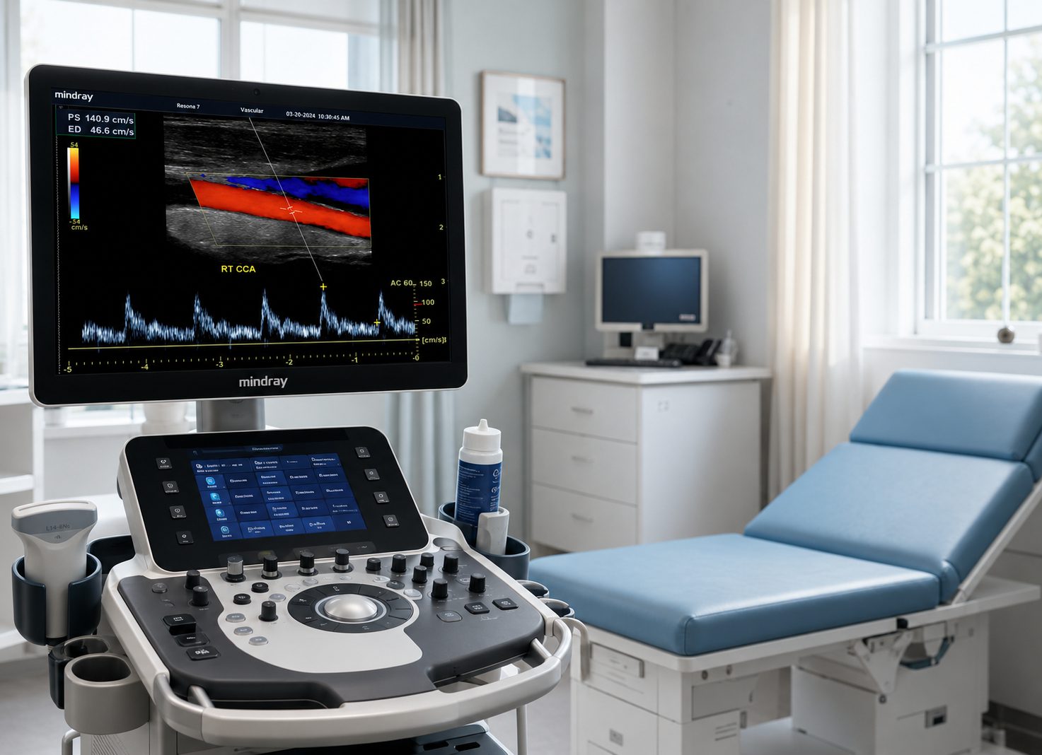 Physician office exam room